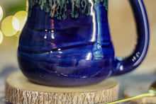 Load image into Gallery viewer, 14-F Deep Blue Textured Divot Mug, 16 oz.