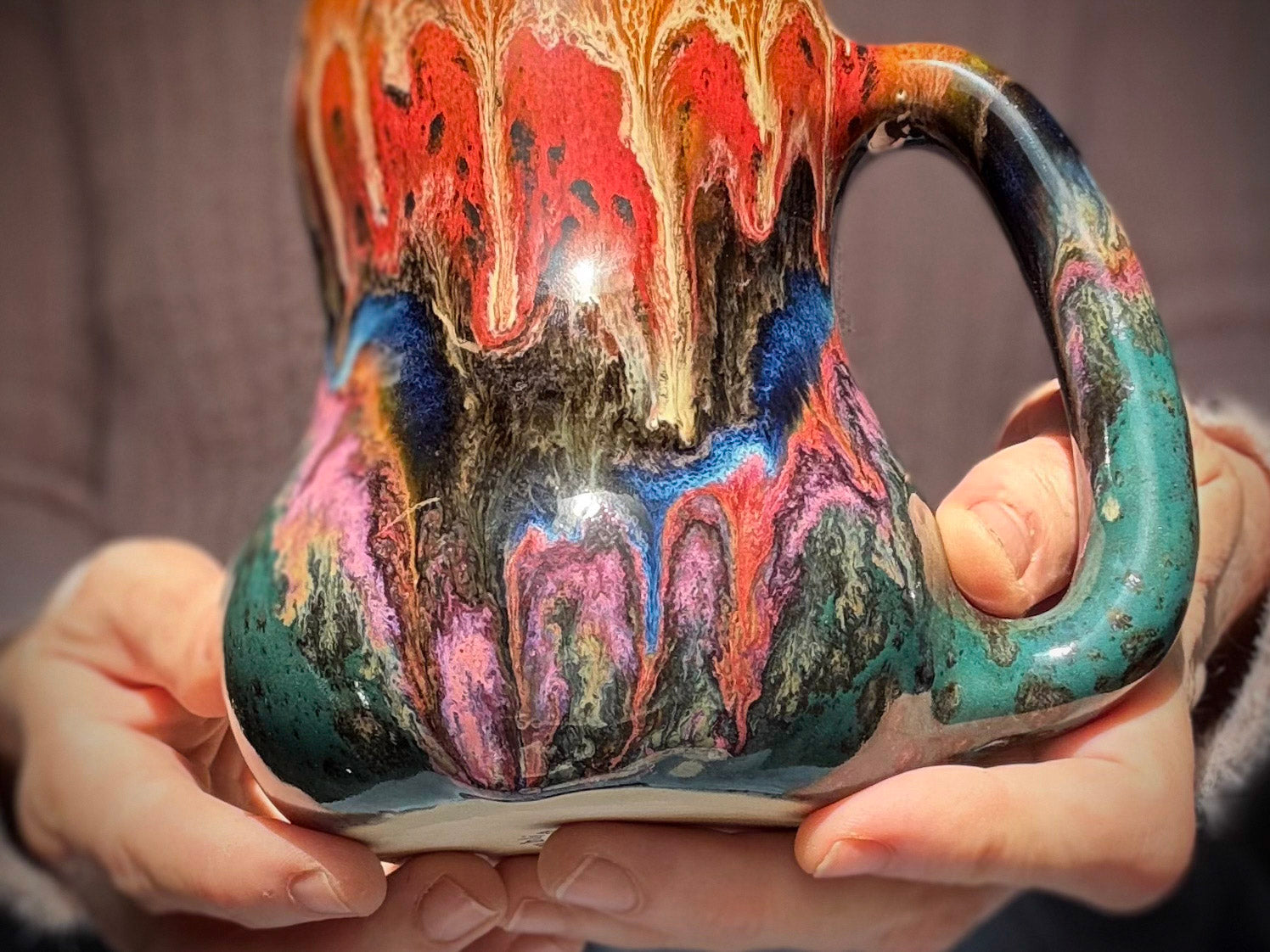 18-B Molten Gourd Mug - TOP SHELF MISFIT, 20 oz.