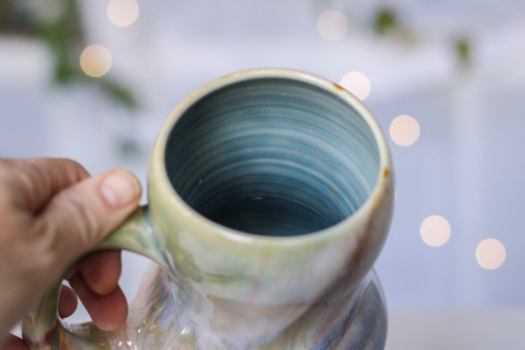 15-B Soft Earth Series PROTOTYPE Gourd Mug - TOP SHELF, 17 oz.