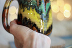 13-D Rainbow Family Variation Textured Mug, 15 oz.