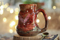 14-D Cinnamon Grotto Variation Barely Flared Textured Divot Mug, 18 oz.