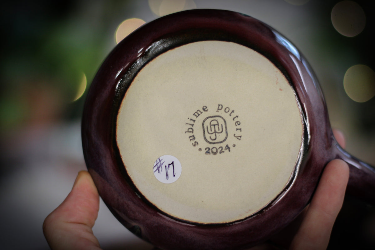 17-D Aqua Falls Gourd Mug, 20 oz.