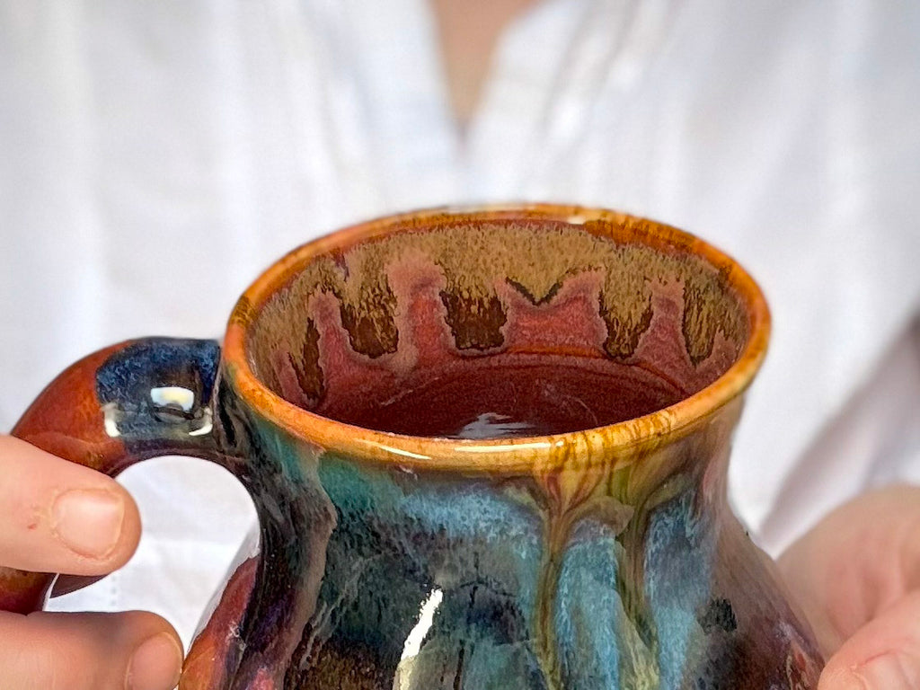 17-D Rainbow PROTOTYPE Flared Mug, 16 oz.