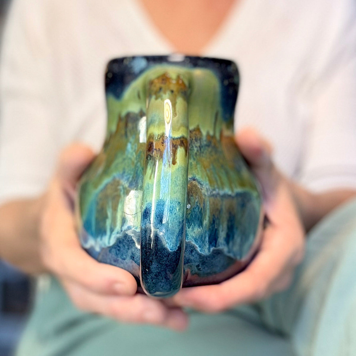 02-B Misty Mountain Midnight Curvy Mug - TOP SHELF MISFIT, 24 oz.