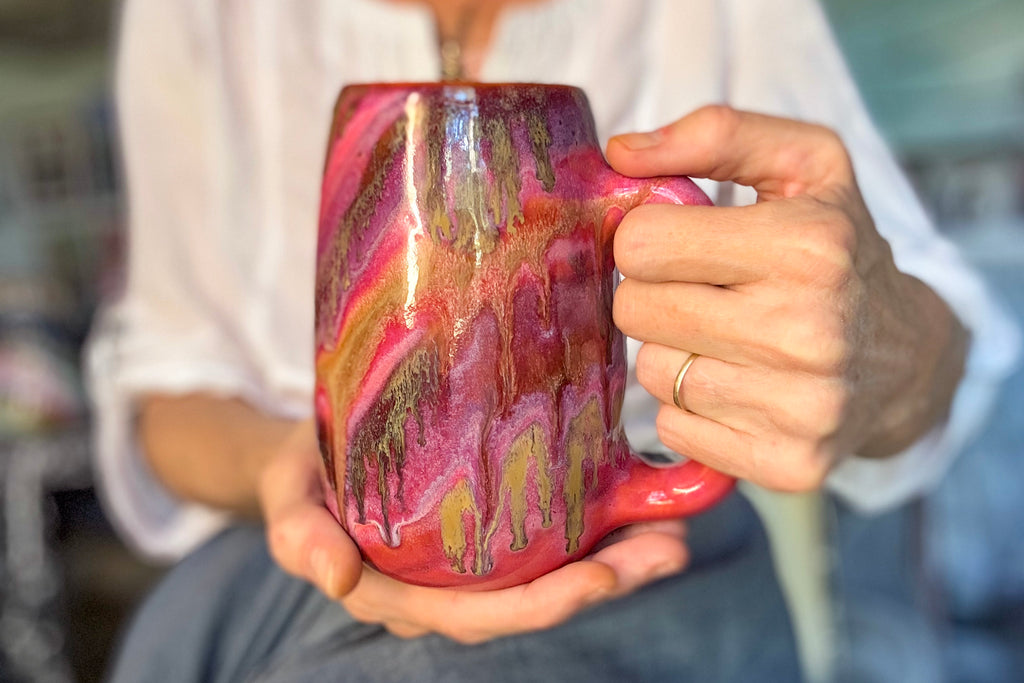 04-D Fuchsia 'FLOW' Mug, 24 oz.