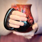 02-D Molten Melon Notched Flared Curvy Mug, TOP SHELF - 20 oz.