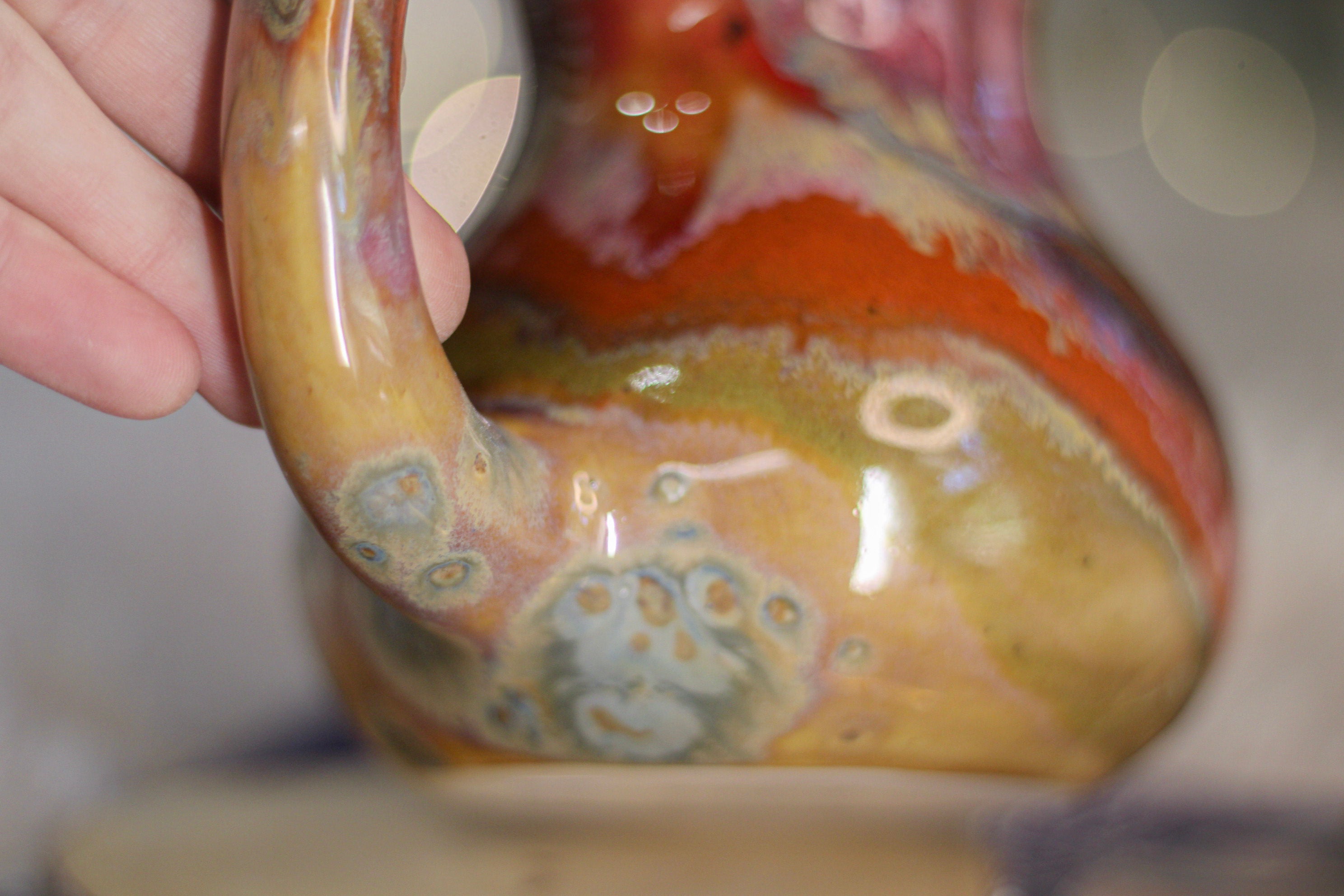 02-B Golden 'Flow' Gourd Mug - TOP SHELF, 18 oz.