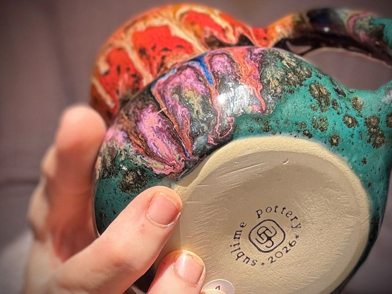 18-B Molten Gourd Mug - TOP SHELF MISFIT, 20 oz.