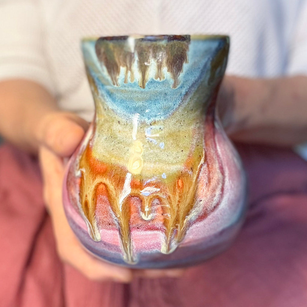 18-D Rainbow Grotto Variation Flared Mug, 20 oz.
