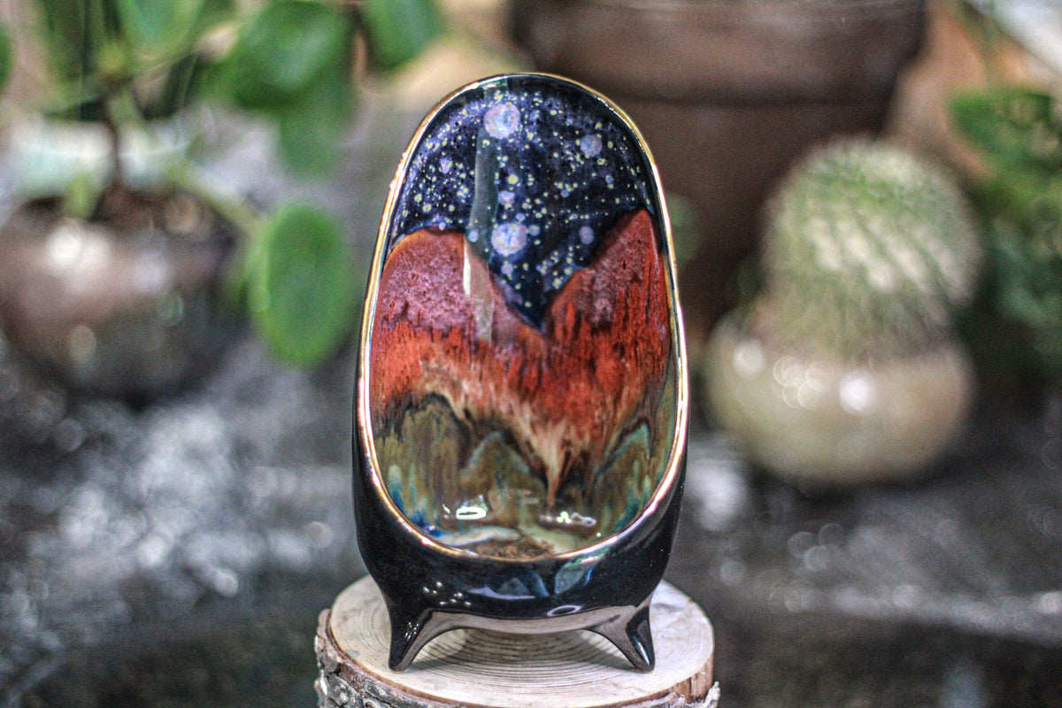 18-B Starry Night Candle Holder
