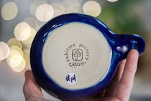 Load image into Gallery viewer, 14-F Deep Blue Textured Divot Mug, 16 oz.
