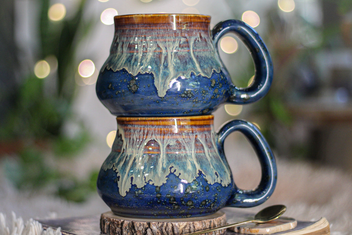 17-D New Wave Acorn Mug Pair, 18 oz.