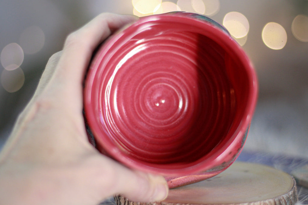 15-F Strawberry Hills EXPERIMENT Textured Divot "Sipping Bowl", 13 oz.