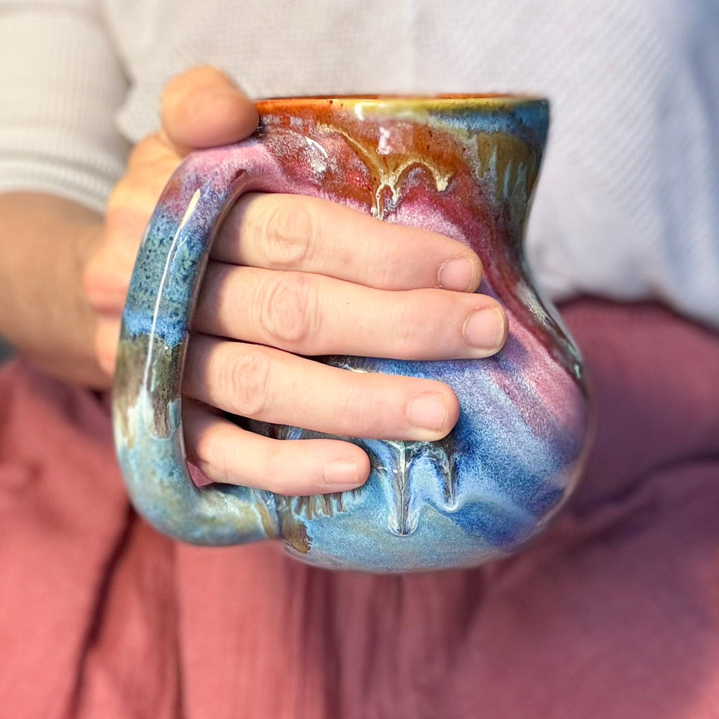 18-D Rainbow Grotto Variation Flared Mug, 20 oz.