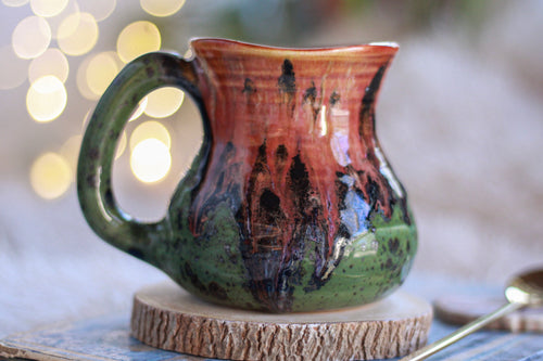 15-E Watermelon EXPERIMENT Barely Flared Textured Mug, 12 oz.