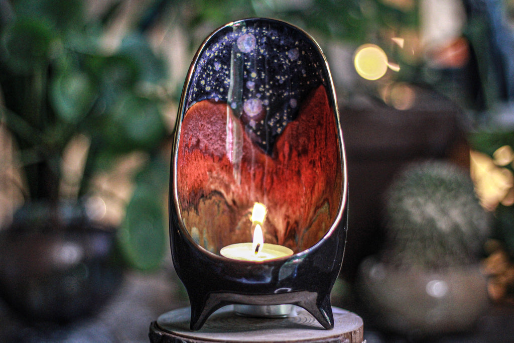 18-B Starry Night Candle Holder