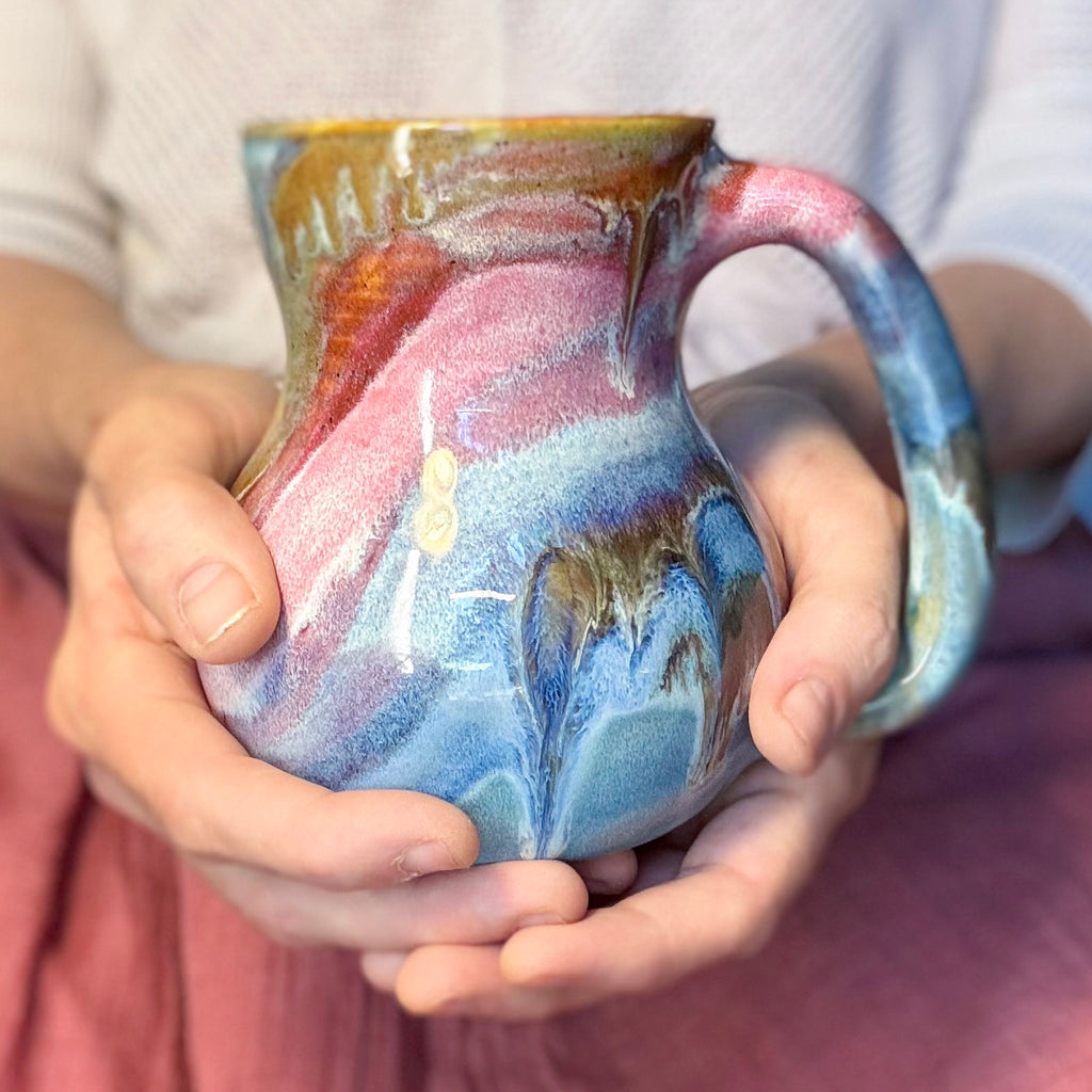 18-D Rainbow Grotto Variation Flared Mug, 20 oz.