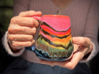 19-D Rainbow EXPERIMENT Mid Mod Mug, 14 oz.