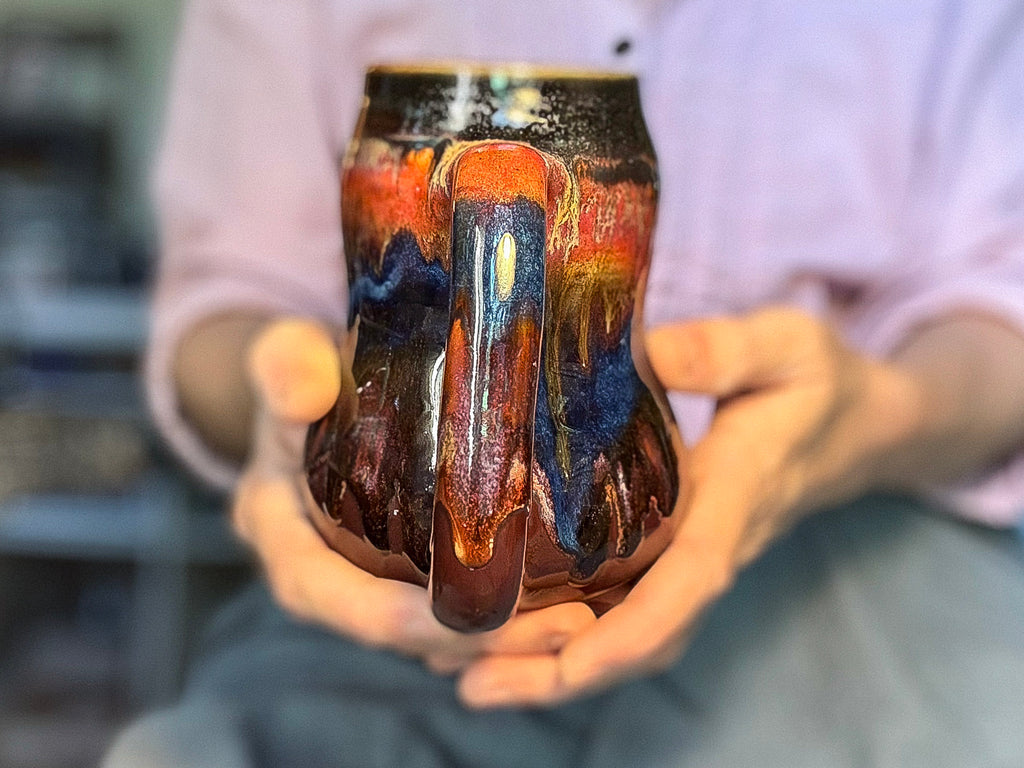 19-C Purple PROTOTYPE Curvy Mug, 22 oz.