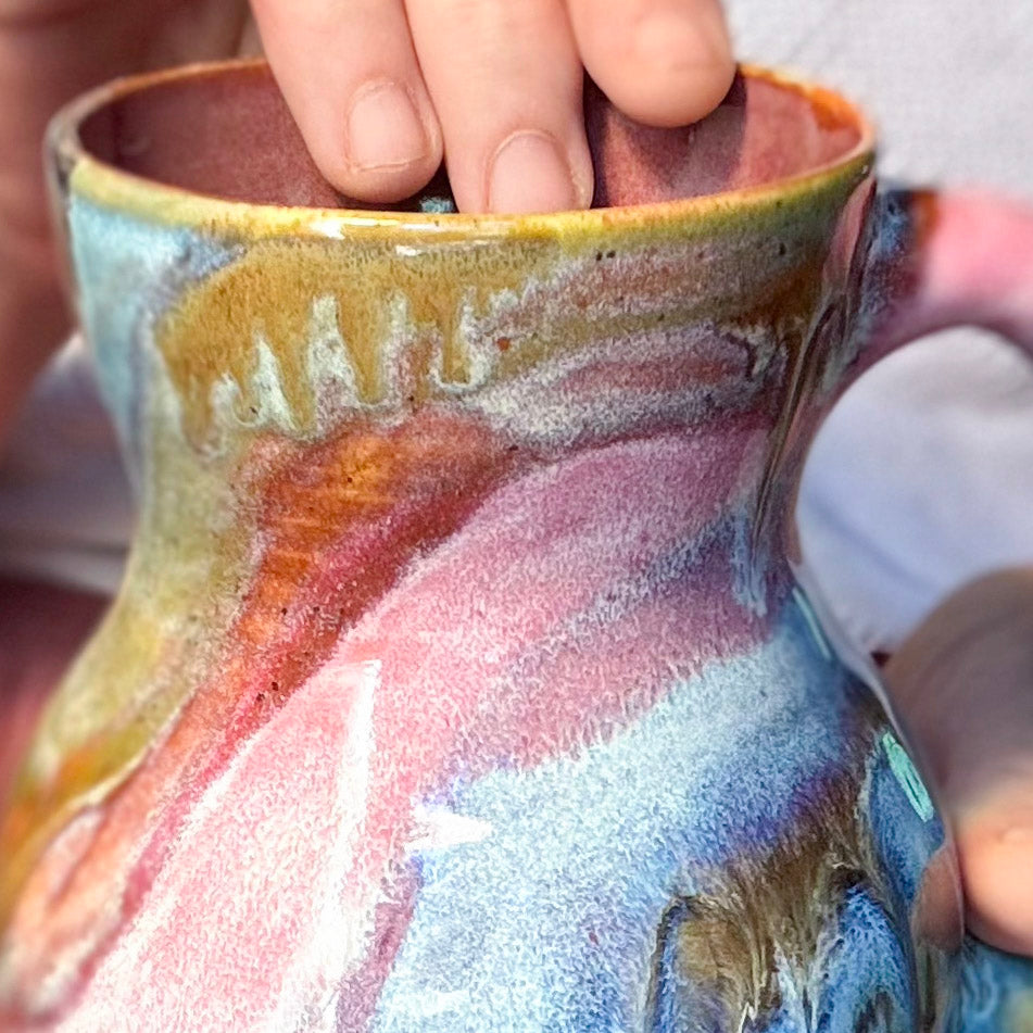 18-D Rainbow Grotto Variation Flared Mug, 20 oz.