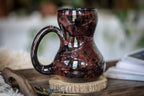 17-B Dragon's Blood Agate Gourd Mug, 17 oz.