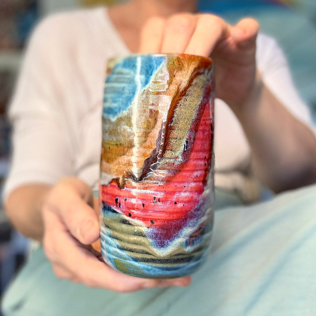 16-E FLOW Grooved Cup, 16 oz.