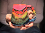 19-D Rainbow EXPERIMENT Mid Mod Mug, 14 oz.