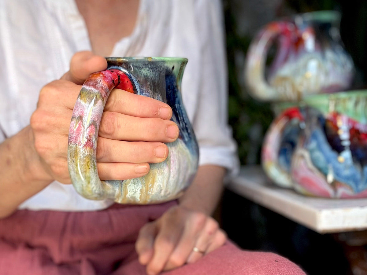 18-E Whimsy Flared Mug, 17-18 oz. (This listing is for one mug)
