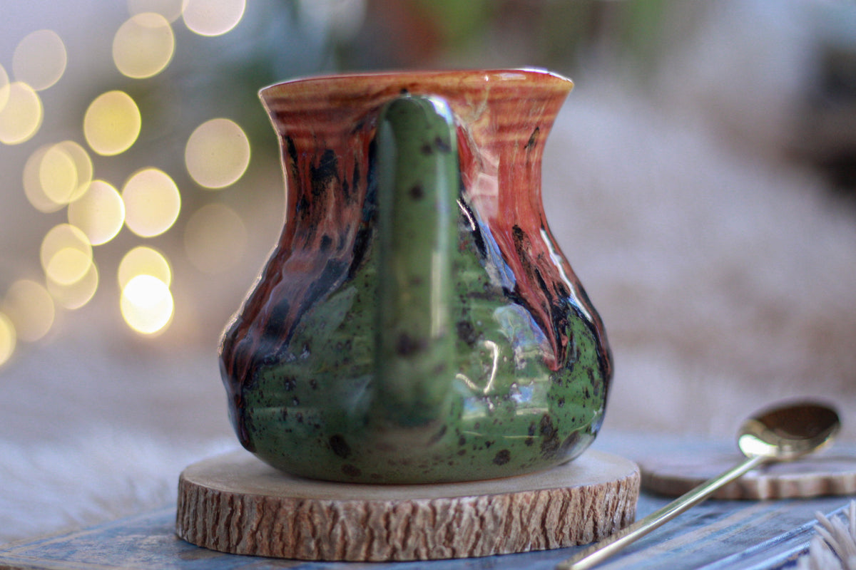15-E Watermelon EXPERIMENT Barely Flared Textured Mug, 12 oz.