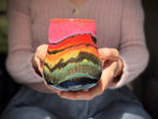 19-D Rainbow EXPERIMENT Mid Mod Mug, 14 oz.
