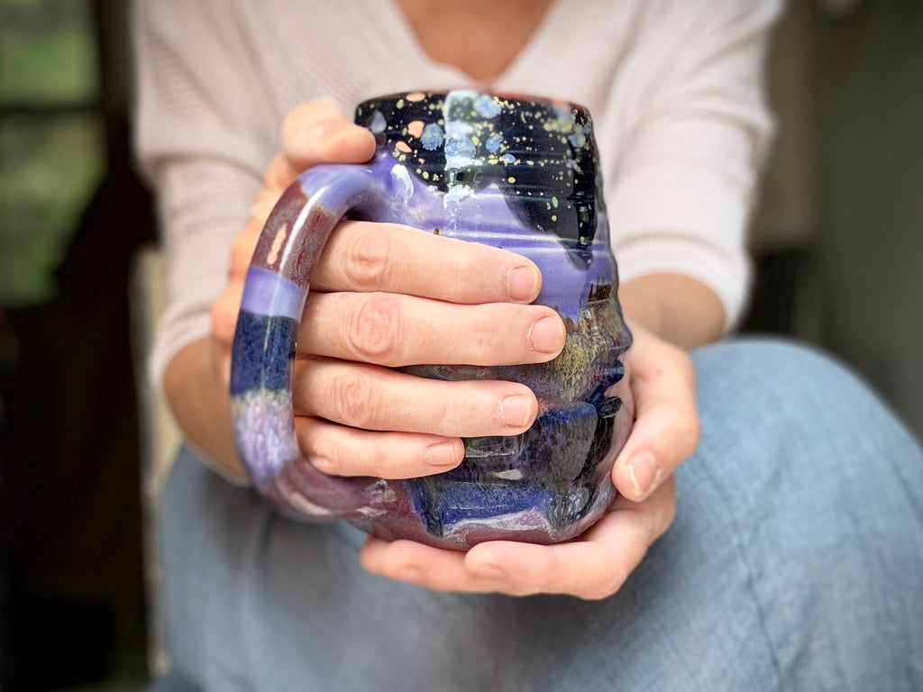 19-B Purple Mountain Majesty Swirly Mug - MISFIT, 25 oz. - 20% off