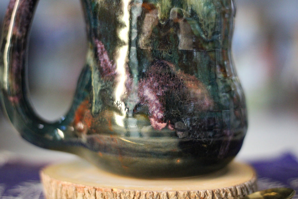 11-D 'FLOW' EXPERIMENT Barely Flared Textured Mug, 20 oz.