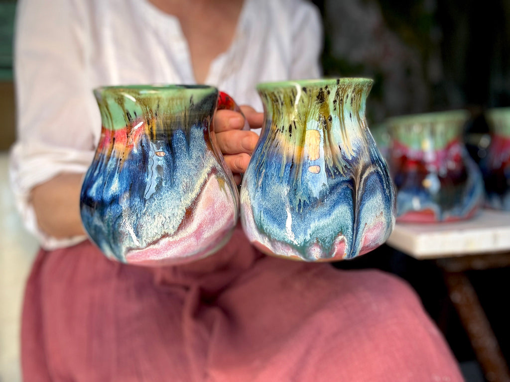 18-E Whimsy Flared Mug, 17-18 oz. (This listing is for one mug)