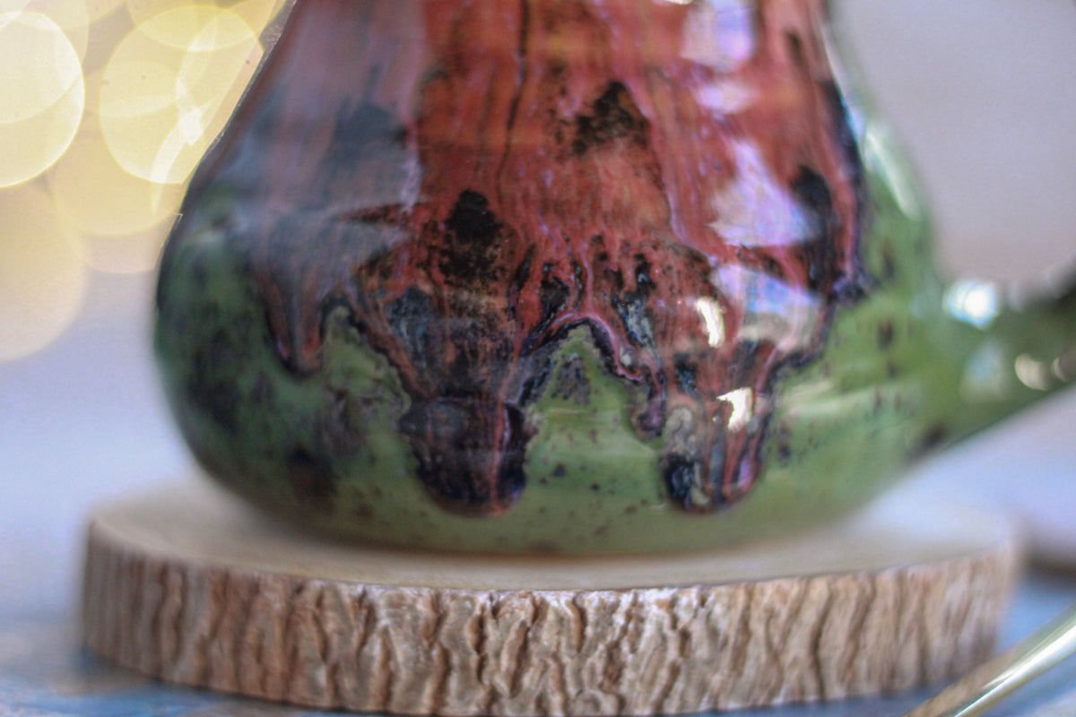 15-E Watermelon EXPERIMENT Barely Flared Textured Mug, 12 oz.