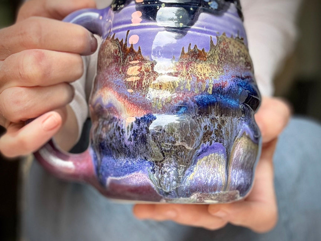 19-B Purple Mountain Majesty Swirly Mug - MISFIT, 25 oz. - 20% off
