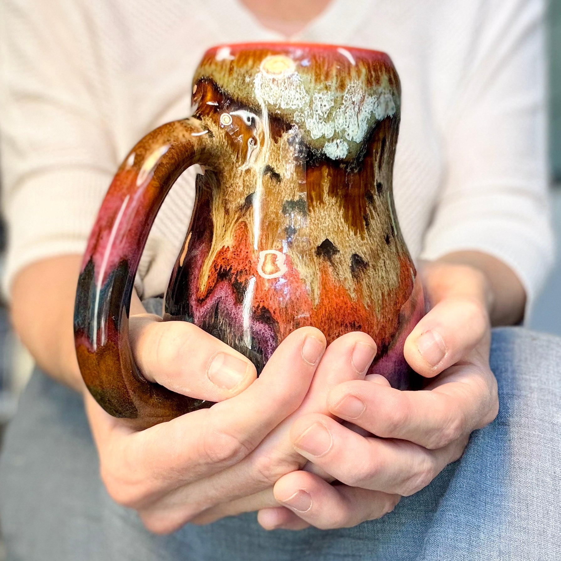 02-B Desert Oasis Gourd Mug, TOP SHELF - 24 oz.