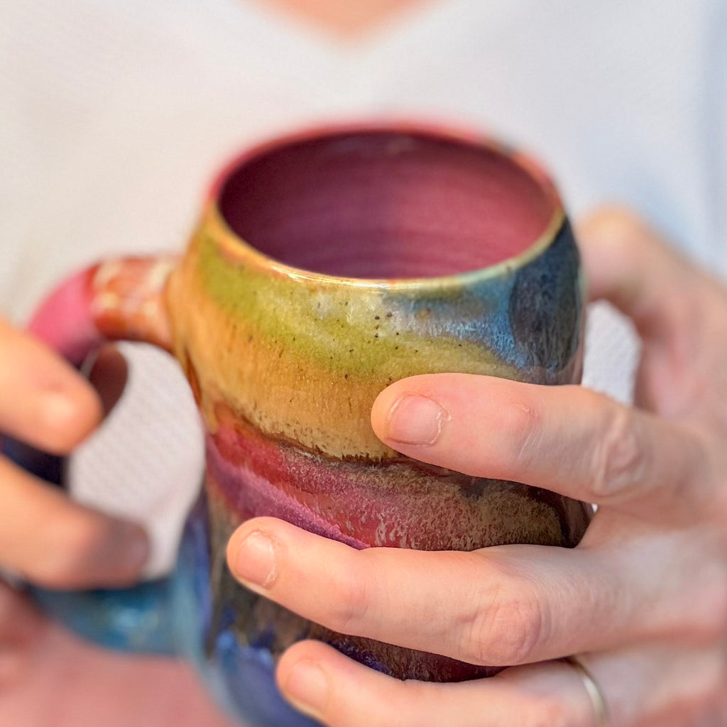 02-C Rainbow Gourd Mug, 20 oz.