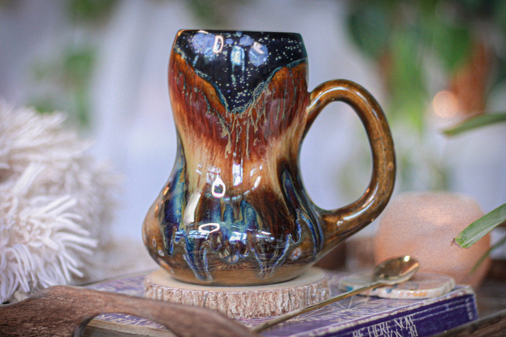 03-B Starry Night Gourd Mug - TOP SHELF, 21 oz.