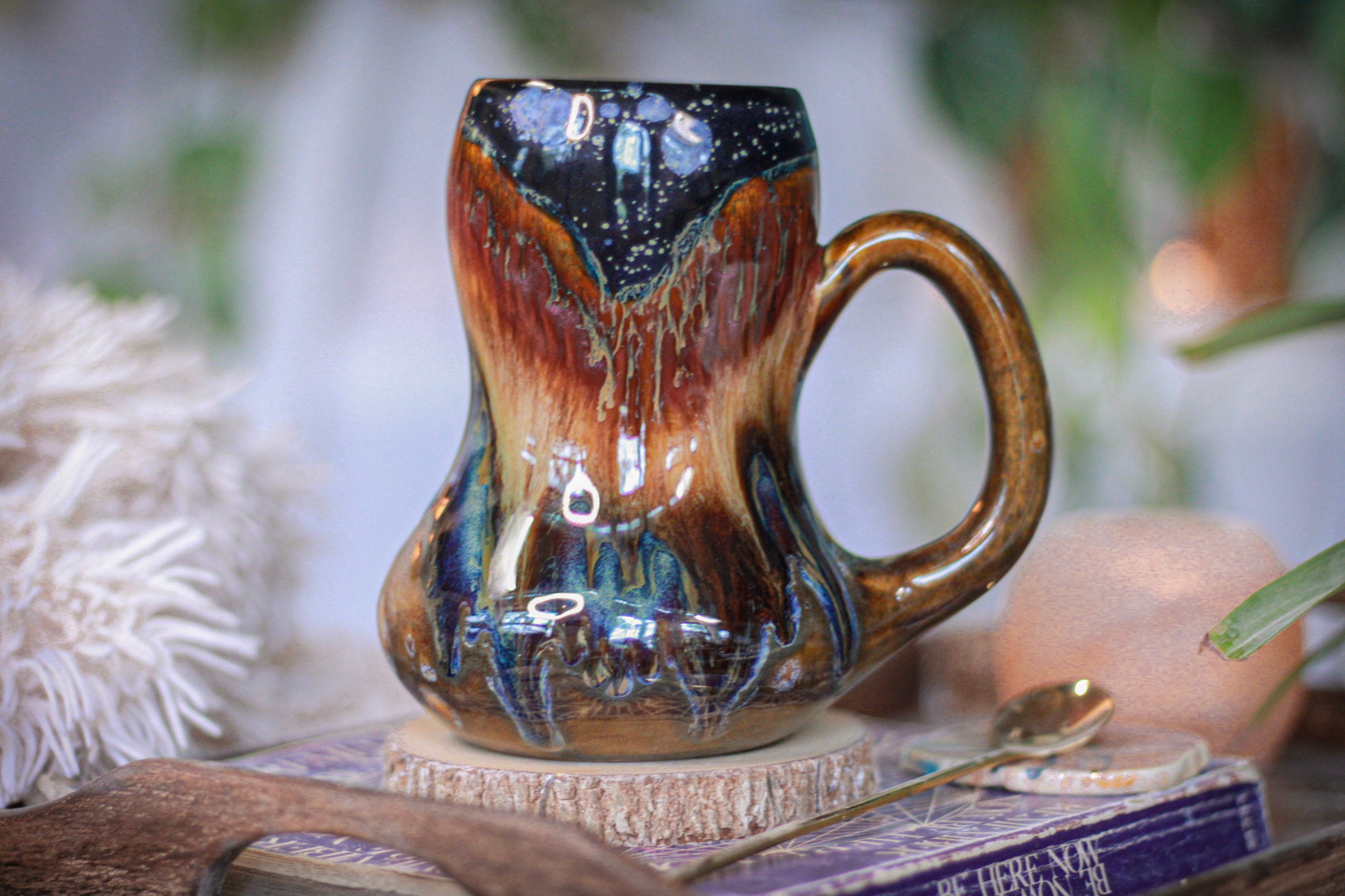 03-B Starry Night Gourd Mug - TOP SHELF, 21 oz.