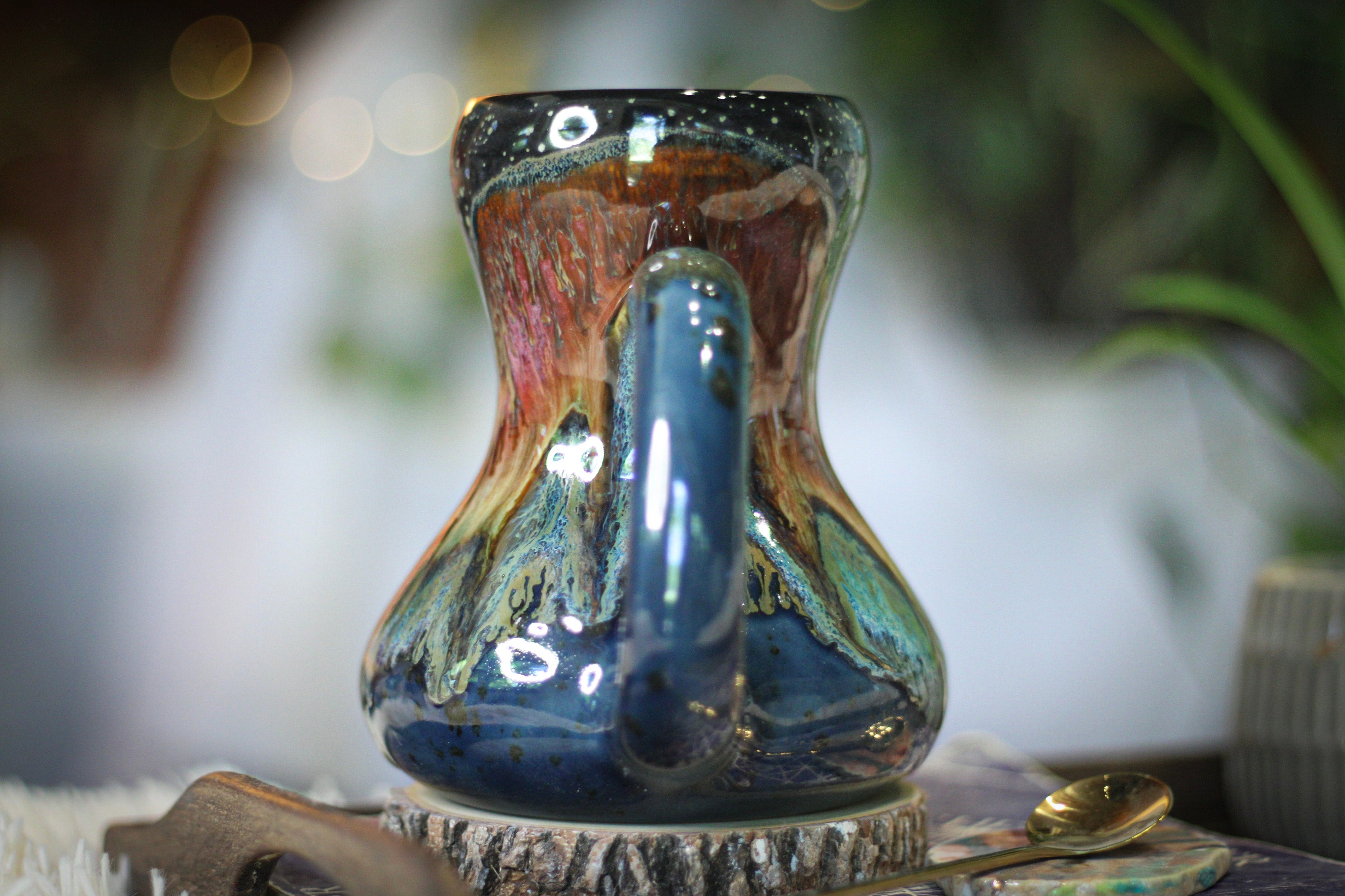 02-B Starry Night Gourd Mug - TOP SHELF, 24 oz.