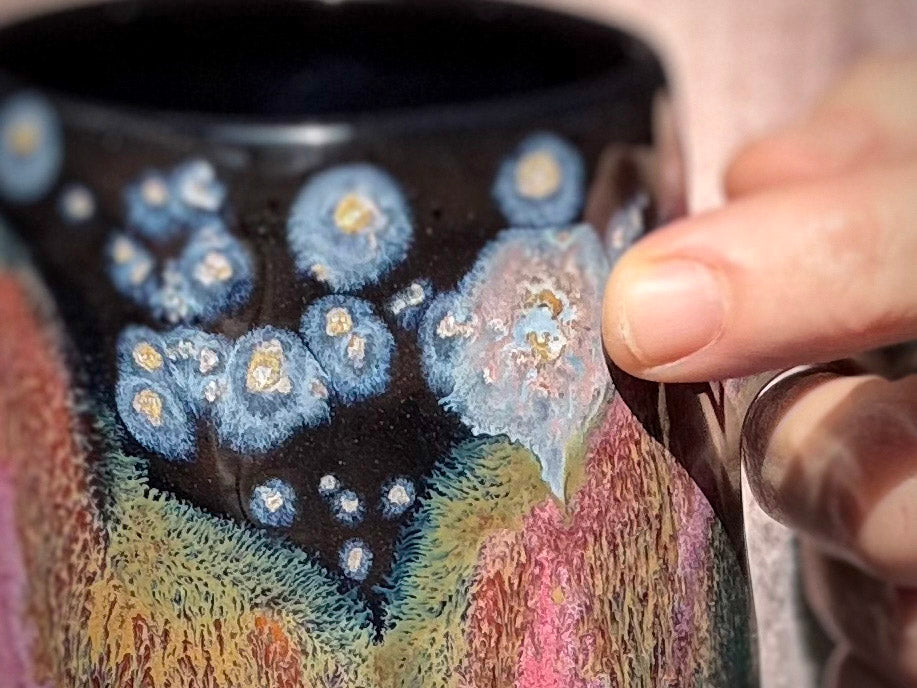 02-A Starry Night Variation Mug - TOP SHELF MISFIT, 24 oz.