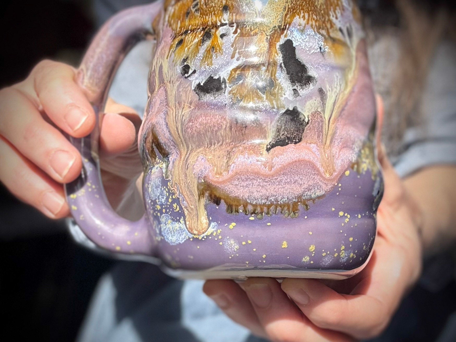02-C Lavender Fields Swirly Mug, 23 oz.