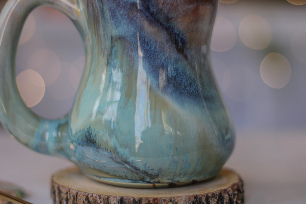 02-C Soft Earth Series PROTOTYPE Acorn Gourd Mug - MINOR MISFIT, 20 oz. - 10% off