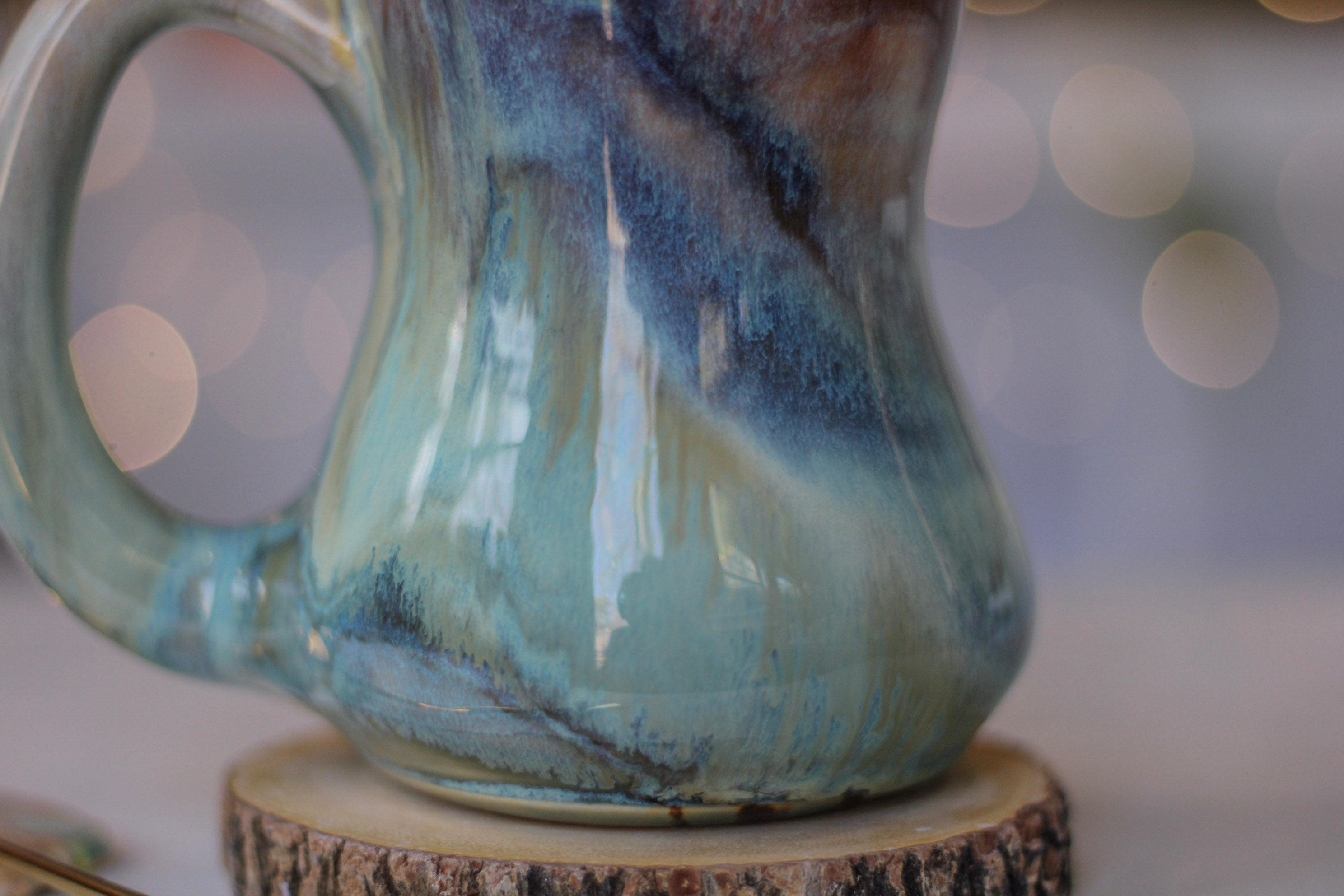 02-C Soft Earth Series PROTOTYPE Acorn Gourd Mug - MINOR MISFIT, 20 oz. - 10% off