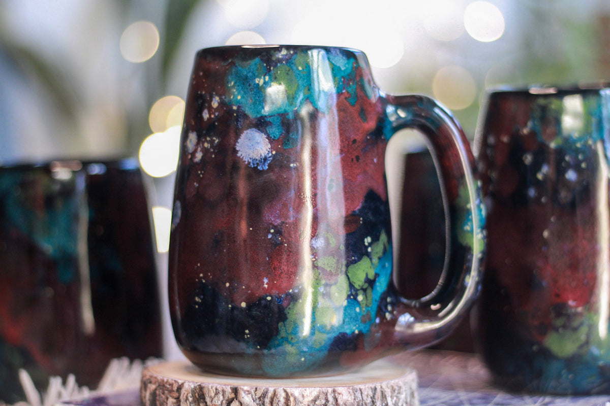 14-A Rainbow Stellar Mug, 18 oz. (This listing is for one mug)