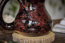 Load image into Gallery viewer, 17-B Dragon&#39;s Blood Agate Gourd Mug, 17 oz.