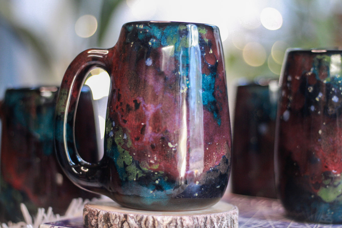 14-A Rainbow Stellar Mug, 18 oz. (This listing is for one mug)