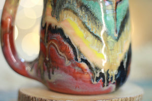 14-D Rainbow Family Variation Textured Mug, 15 oz.