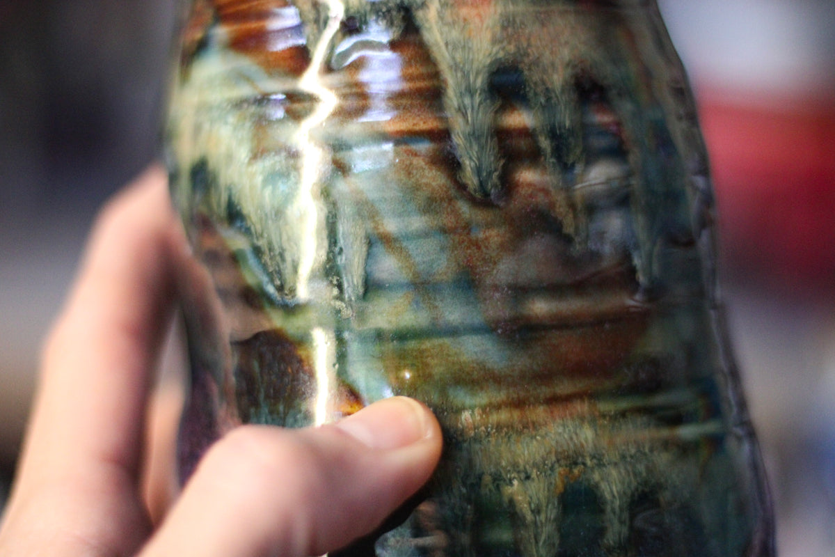 11-D 'FLOW' EXPERIMENT Barely Flared Textured Mug, 20 oz.