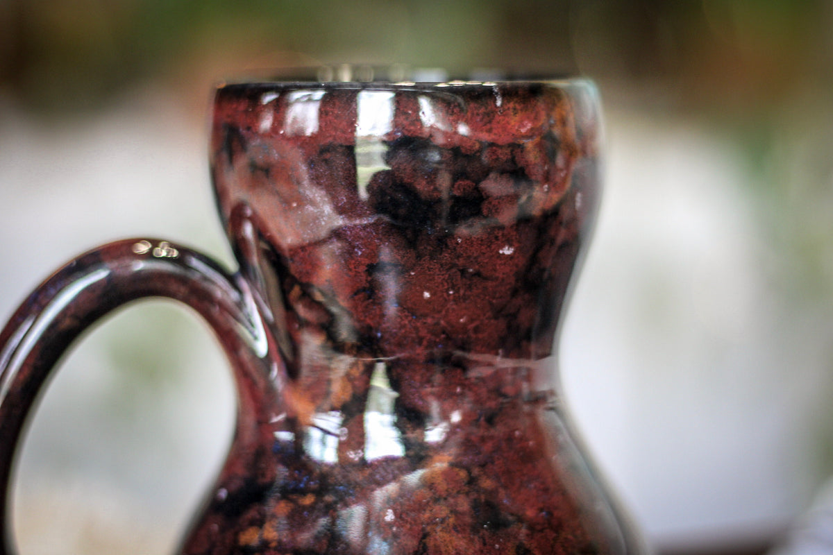 17-B Dragon's Blood Agate Gourd Mug, 17 oz.